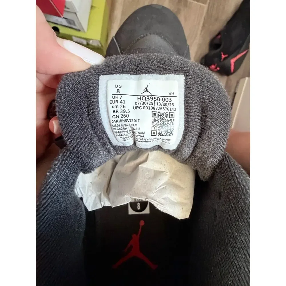 Nike Air Jordan, Mvp 92 Black And Red M8 Or W 9.5 New Inbox